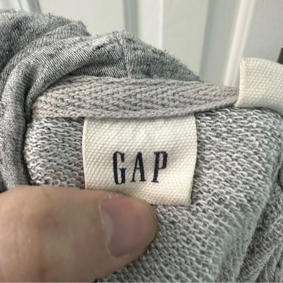 Gap Women’s Size Medium Gray Hooded Full Zipper Long Sleeve Jacket - Picture 6 of 8